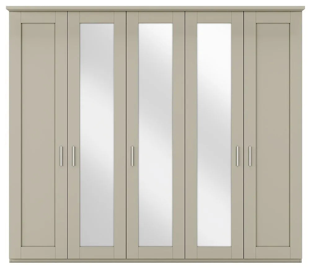 Wiemann Cambridge 5 Door 3 Mirrors Wardrobe