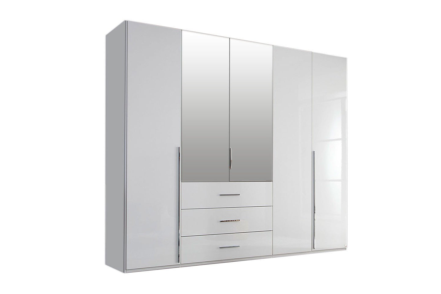 Rauch Montclar White Gloss Wardrobe with Drawers