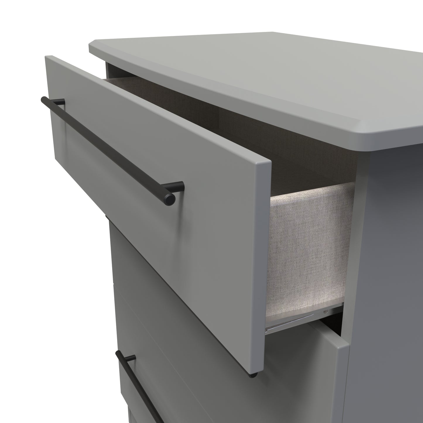 Beverley 3 Drawer Chest in Dusk Grey