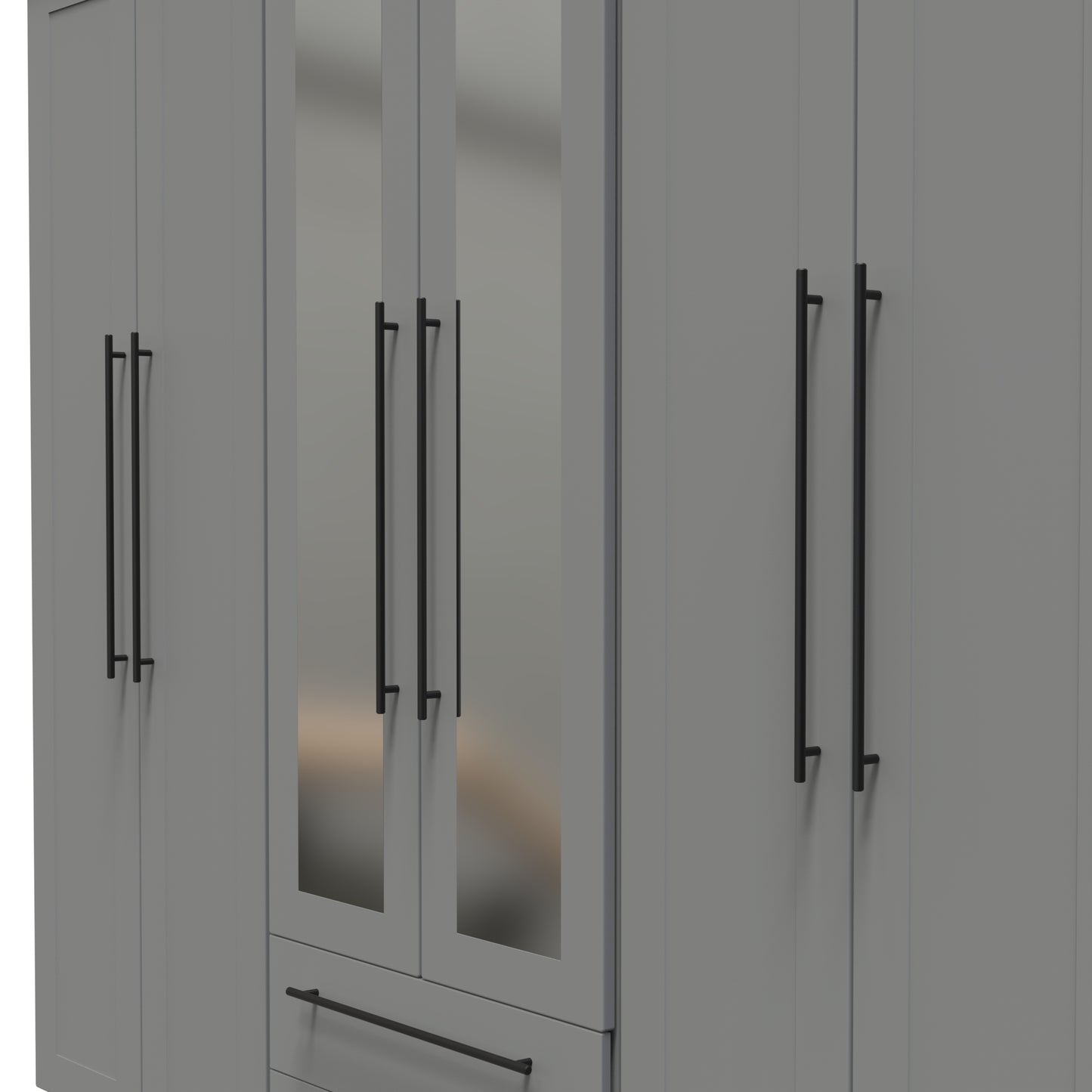 Beverley Tall 6 Door Wardrobe in Dusk Grey