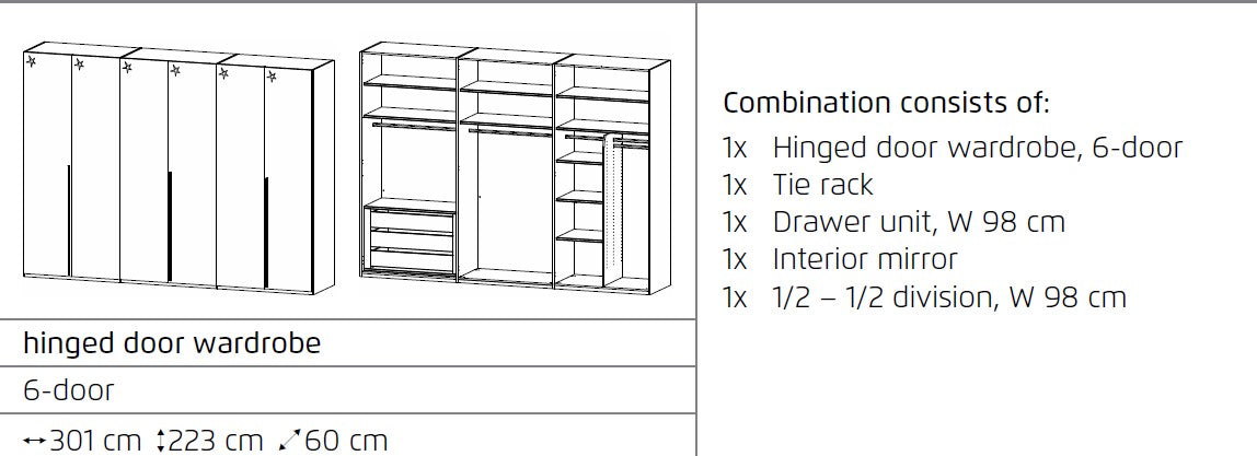 Rauch Montclar White Gloss Wardrobe