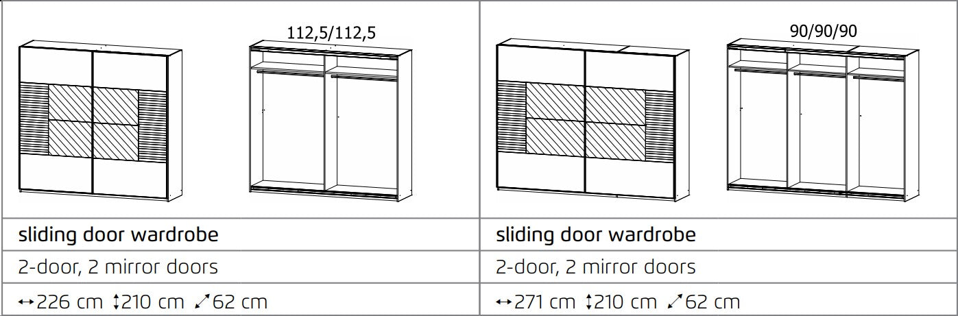 Bare Sliding Door wardrobe