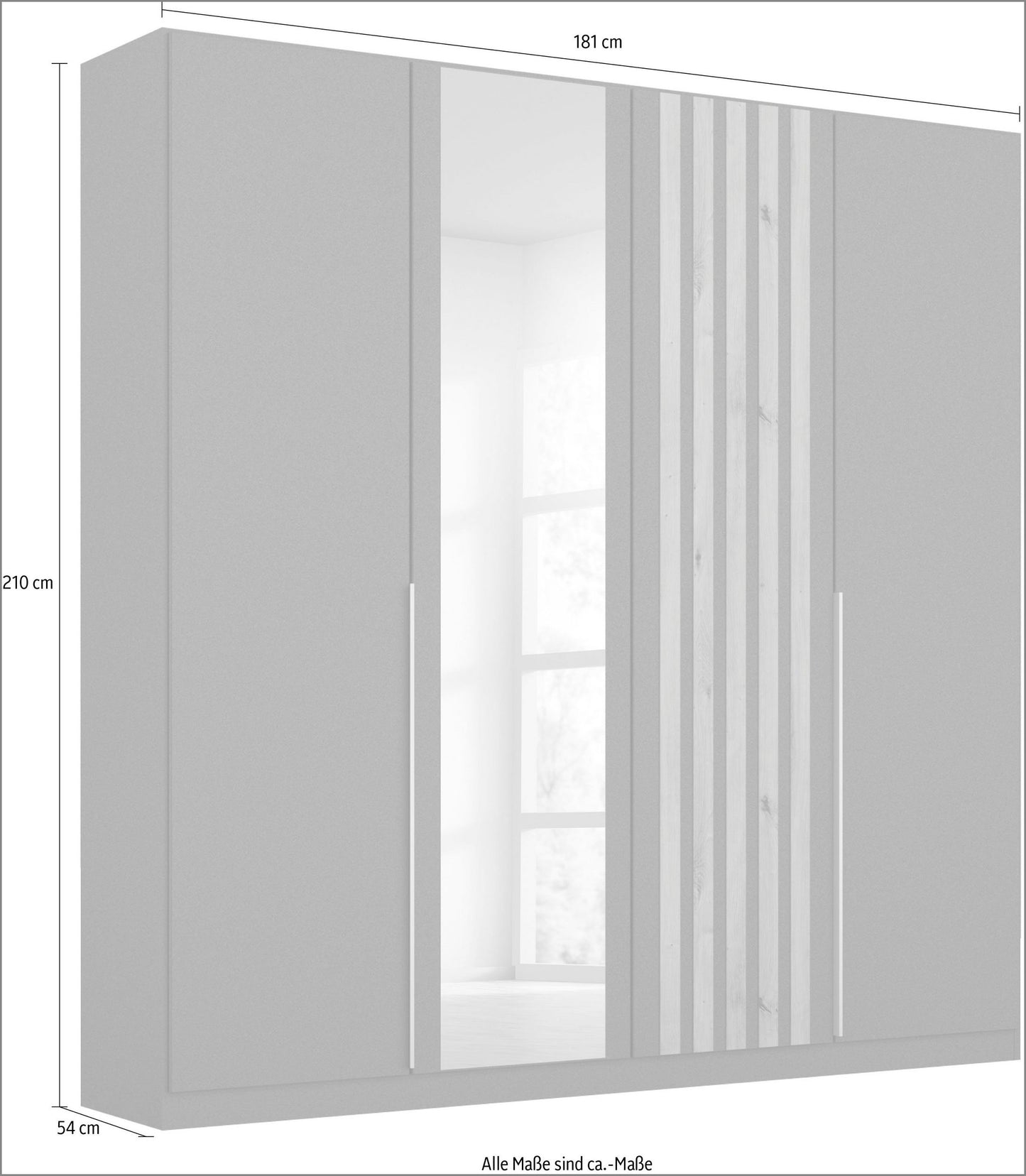 Lamella Hinged Door wardrobe Made in Germany