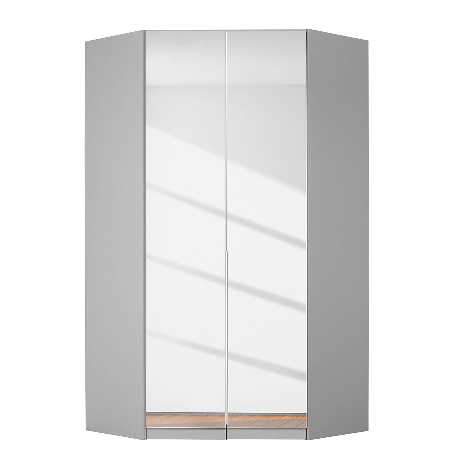 Rauch Alabama 2 Door Walk-in Corner Wardrobe Mirrored