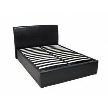 Manhattan Ottoman Brown Faux Leather Bed