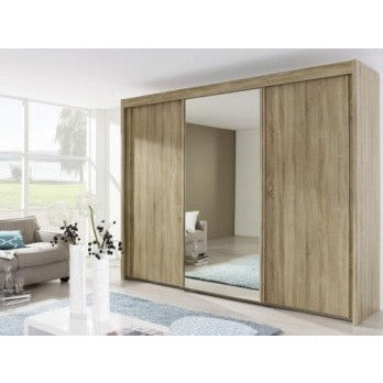 Lima Imperial 3 Sliding Door Wardrobe 280cm With 1 Mirror Door