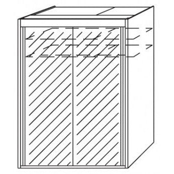 Lima Imperial Full Mirrored 2 Sliding Door Wardrobe 151cm