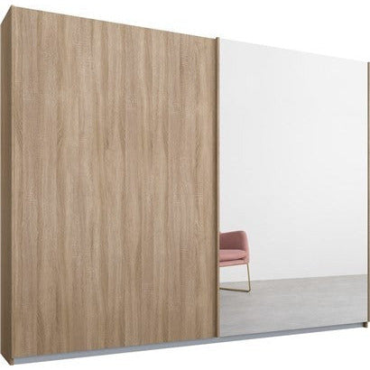 Rauch Essence Sliding Door Wardrobe Oak Frame Oak Doors 1 Mirror