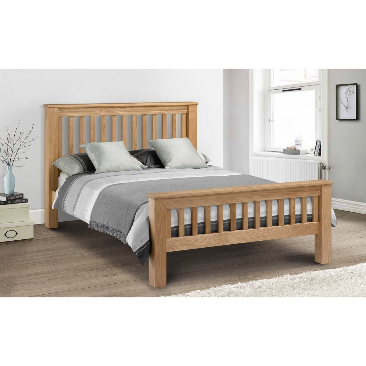 AMSTERDAM OAK BED HFE 180CM