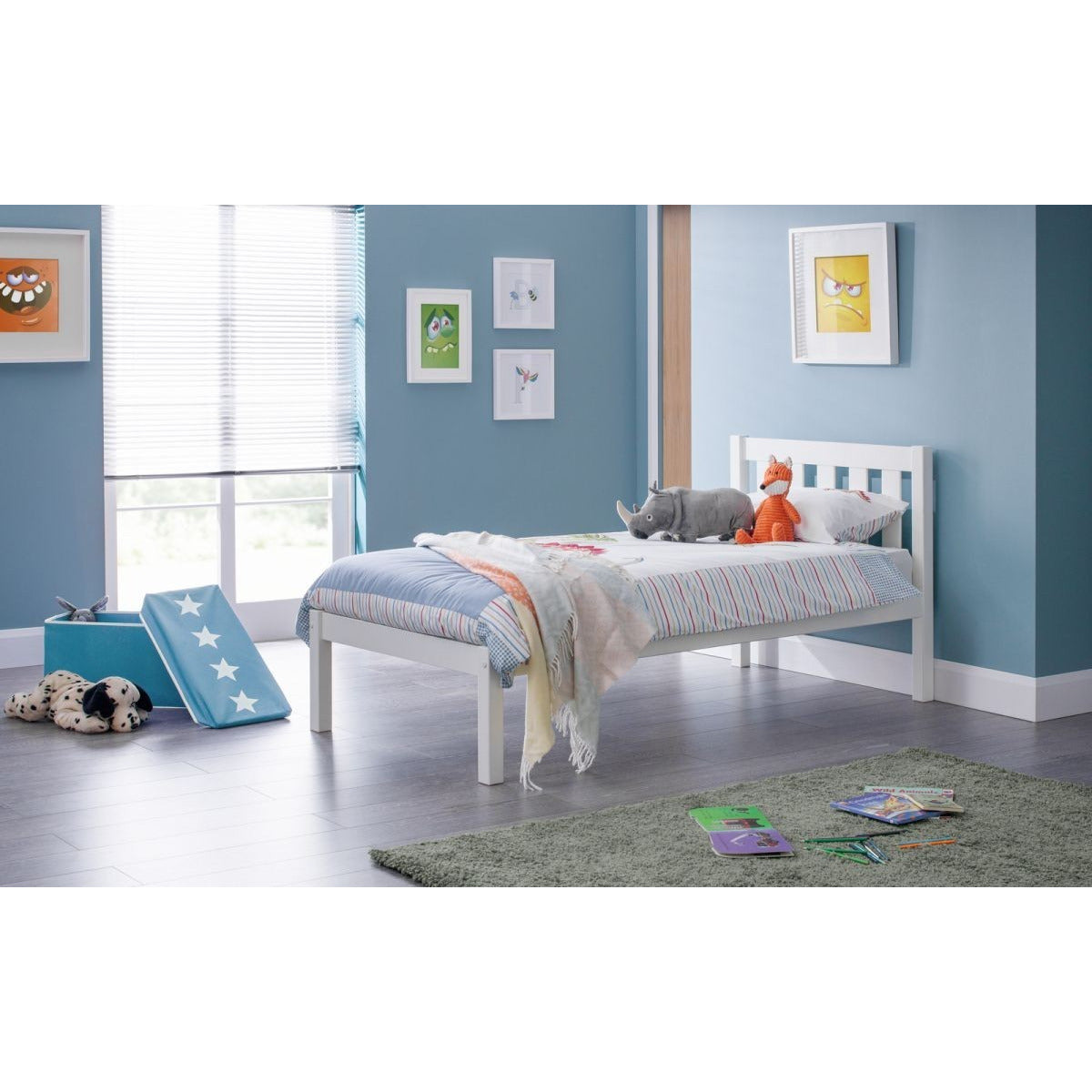LUNA BED 90CM SURF WHITE