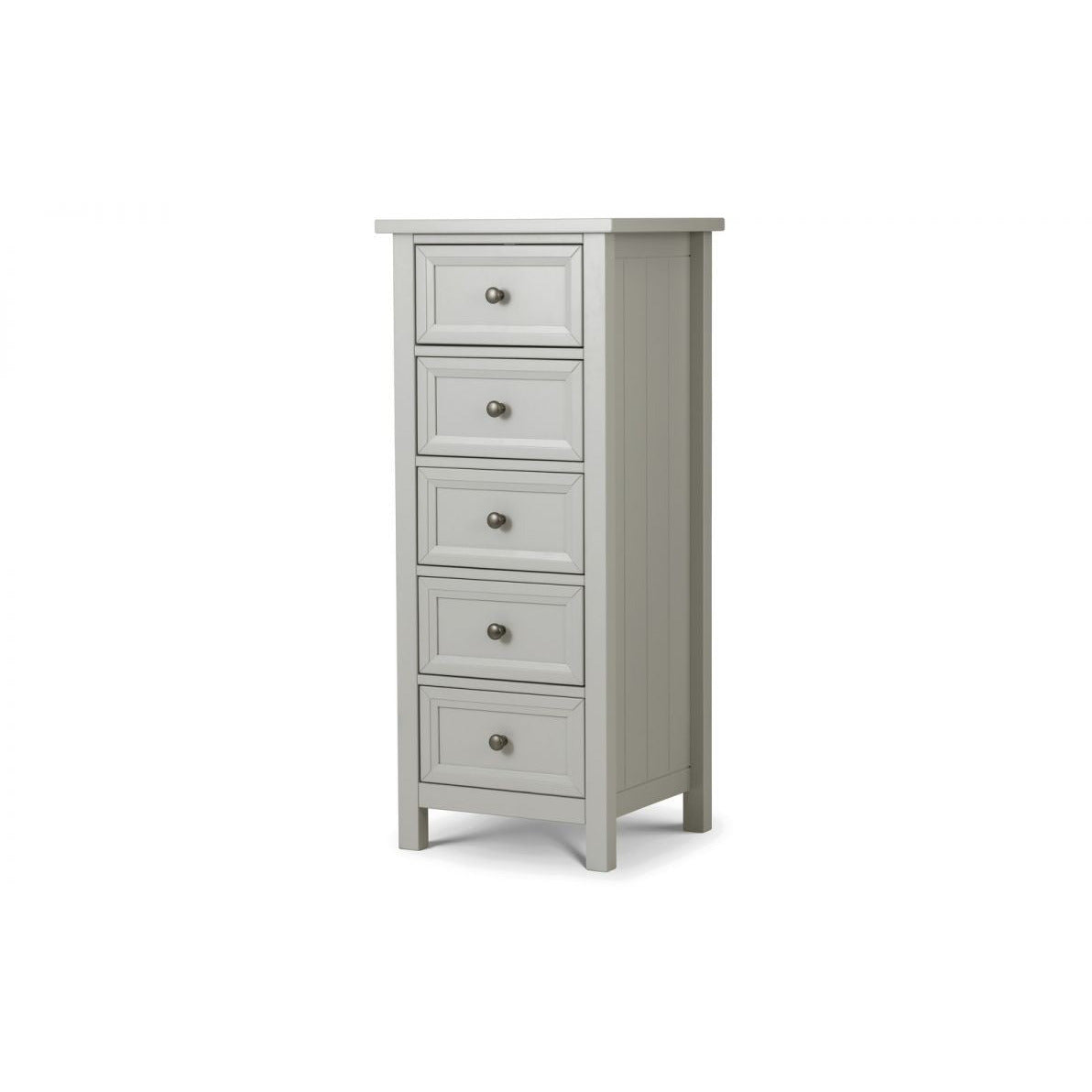 MAINE 5 DRAWER TALL CHEST - DOVE GREY