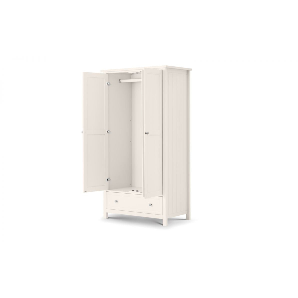 MAINE 2 DOOR COMBINATION WARDROBE - white