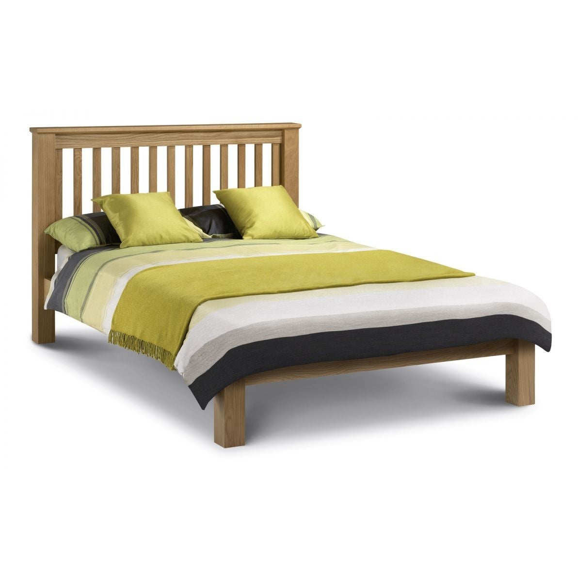 AMSTERDAM OAK BED LOW END 135CM