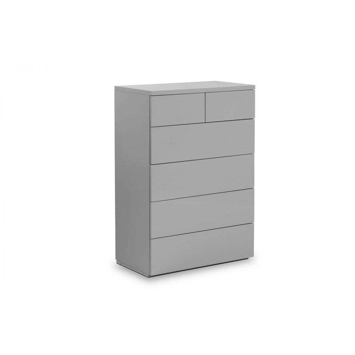 MONACO 4+2 DRW CHEST - GREY GLOSS