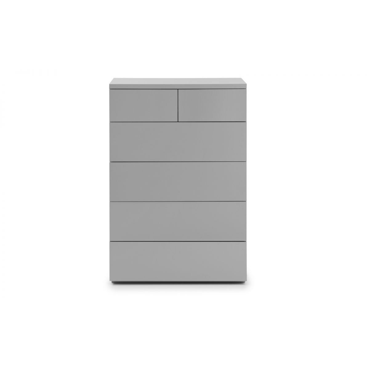 MONACO 4+2 DRW CHEST - GREY GLOSS