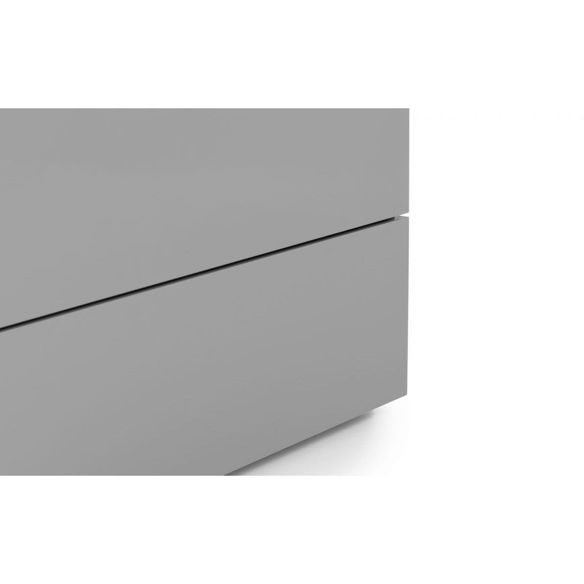 MONACO 6 DRW WIDE CHEST - GREY GLOSS
