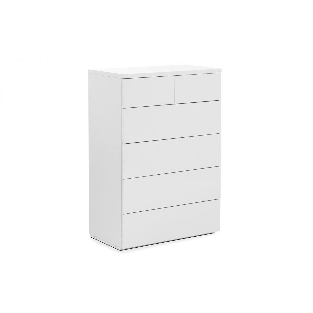 MONACO 4+2 DRW CHEST - WHITE GLOSS