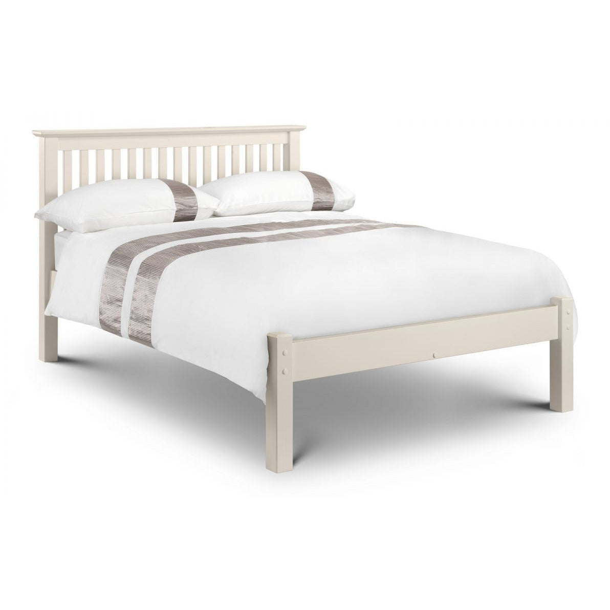 BARCELONA BED LFE STONE WHITE 120CM
