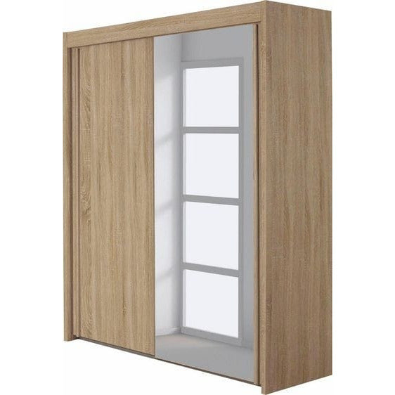Rauch Imperial 2 Sliding Door Wardrobe 181cm With 1 Mirror Door