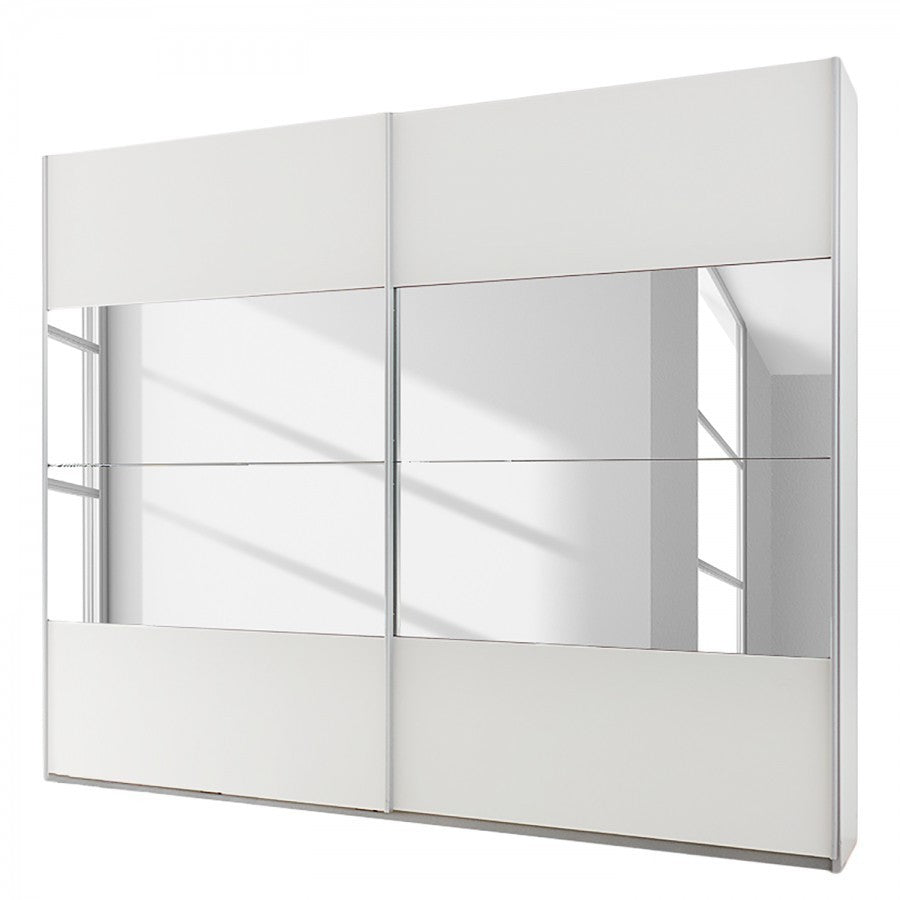 Rauch Beluga Sliding Door Wardrobe White with Mirror 181cm