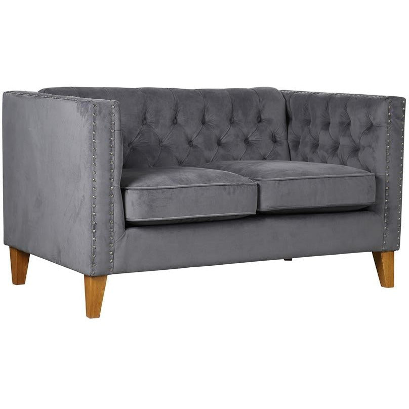 Florence Medium Sofa Grey Velvet