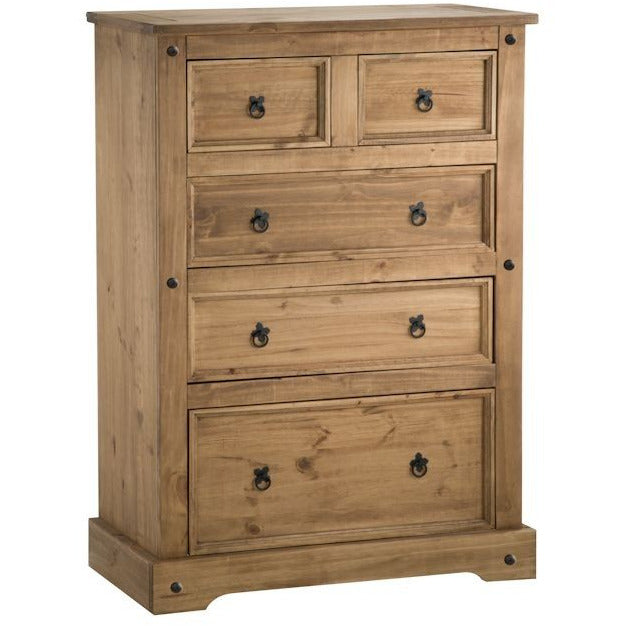 Corona 3+2 Drawer Chest Pine