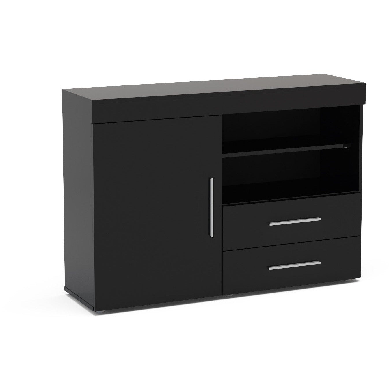 Edgeware 1 Door 2 Drawer Sideboard - Black