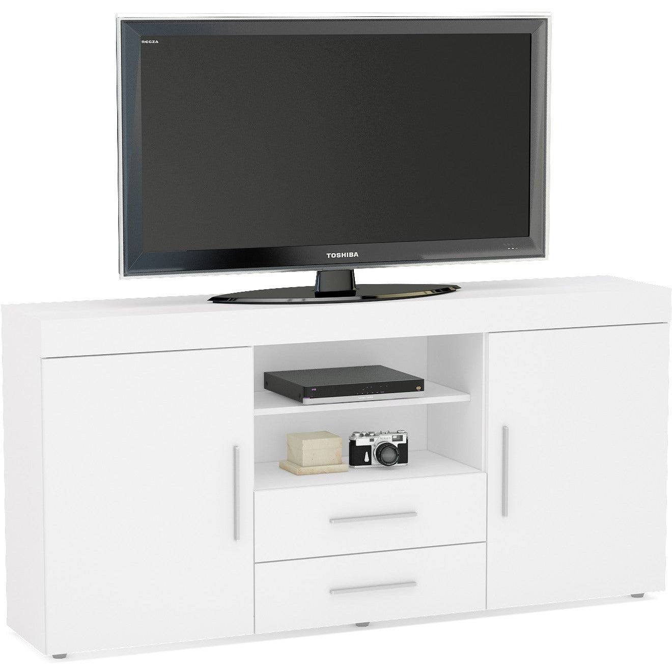 Edgeware 2 Door 2 Drawer Sideboard White