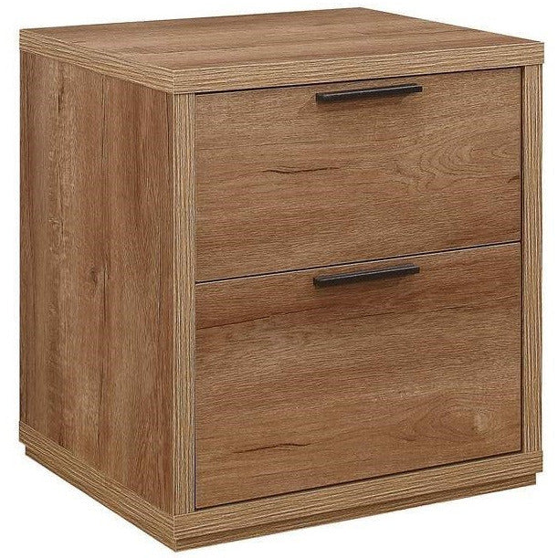 Stockwell 2 Drawer Bedside - Rustic Oak