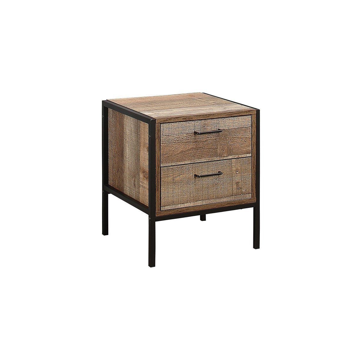 Urban 2 Drawer Bedside Rustic