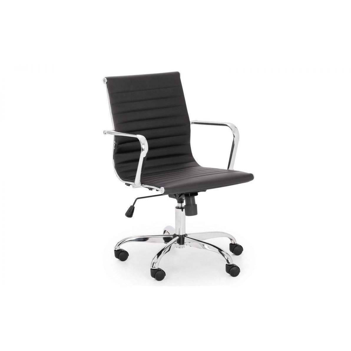 GIO BLACK & CHROME OFFICE CHAIR