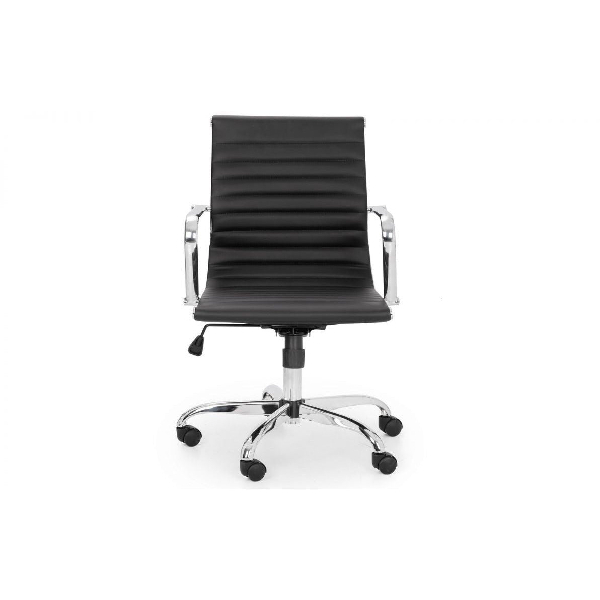 GIO BLACK & CHROME OFFICE CHAIR
