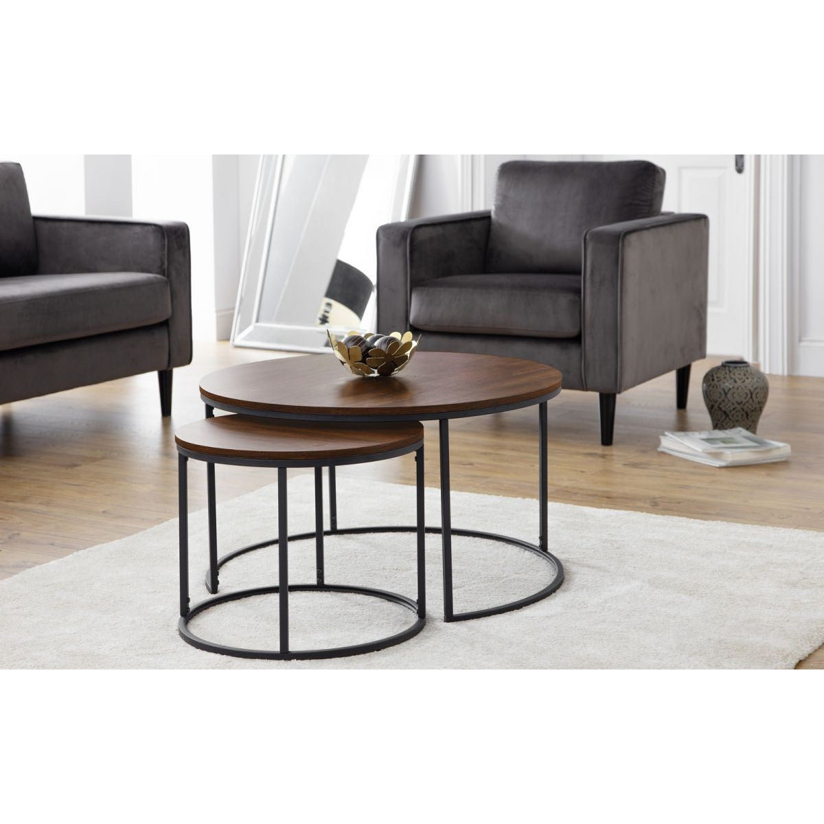 BELLINI ROUND NESTING COFFEE TABLE