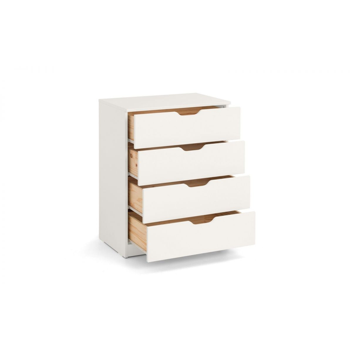 PLUTO 4 DRAWER CHEST - STONE WHITE