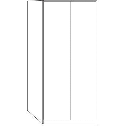 Wiemann Dakar-2 2 door wardrobe plain