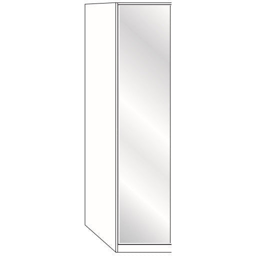 Wiemann Dakar-2 1 door Mirrored wardrobe