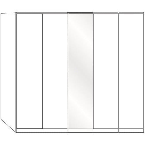 Wiemann Dakar-2 5 Door 1 Mirror Wardrobe
