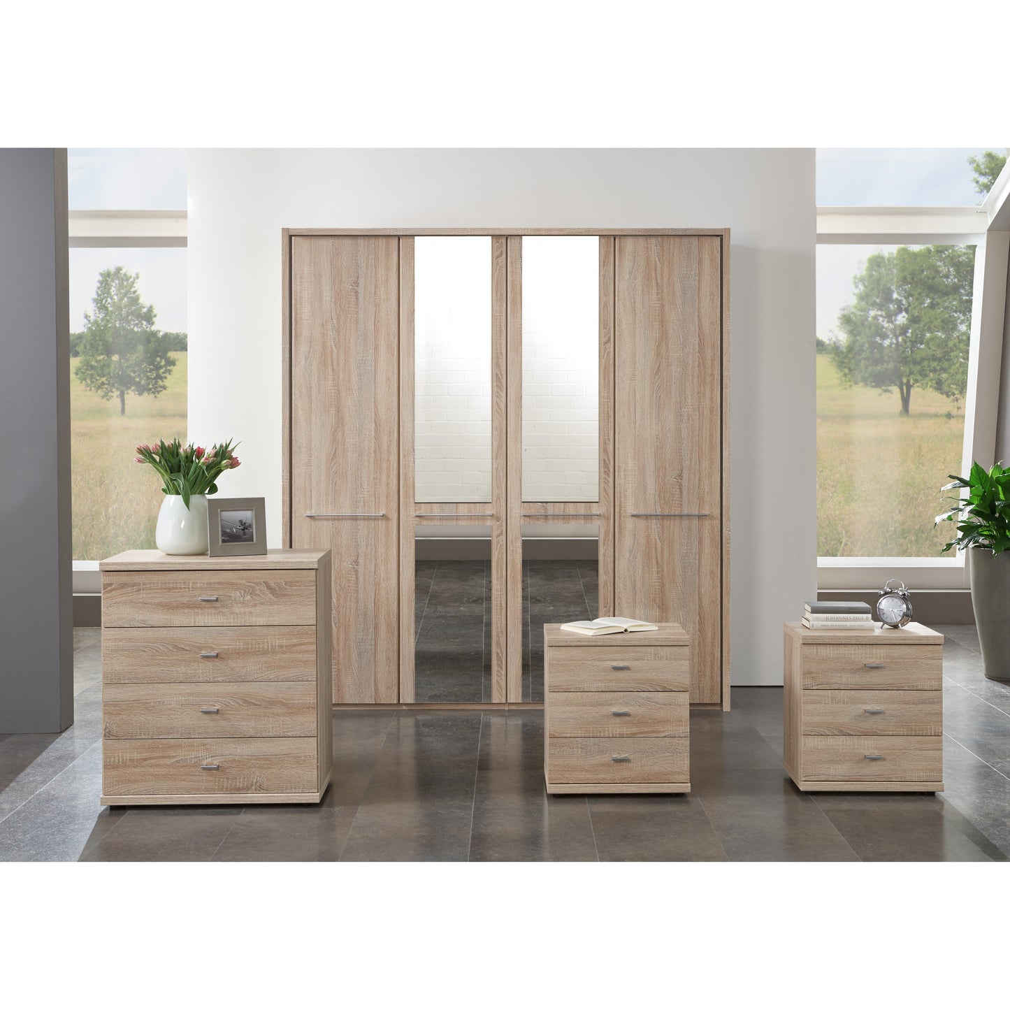 Wiemann Dakar-2 6 Door 2 Mirrors Wardrobe