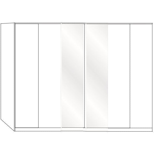 Wiemann Dakar-2 6 Door 2 Mirrors Wardrobe