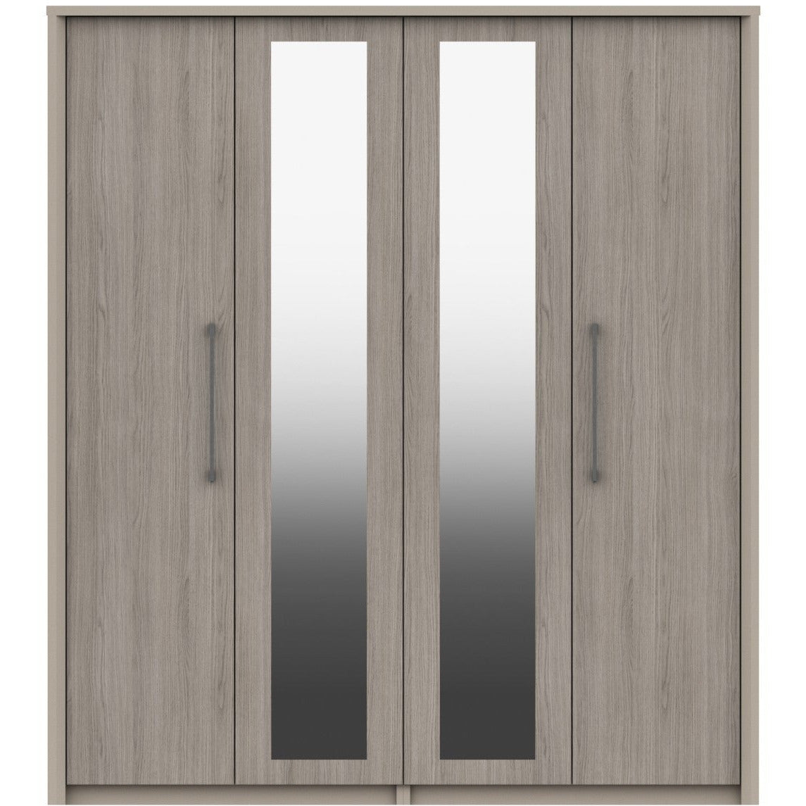 Burford 4 Door Wardrobe With 2 Mirrors