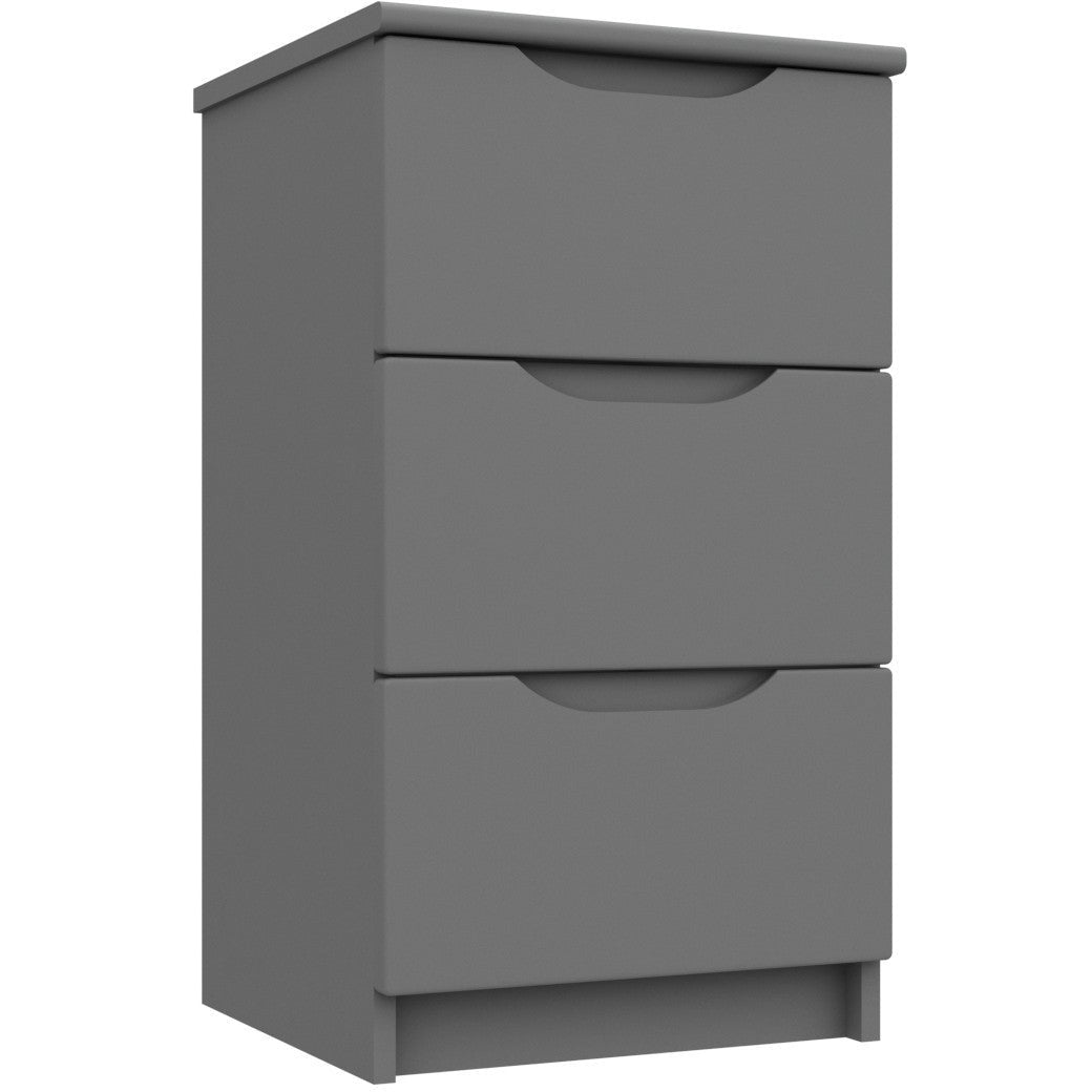 Sonata 3 Drawer Bedside Unit