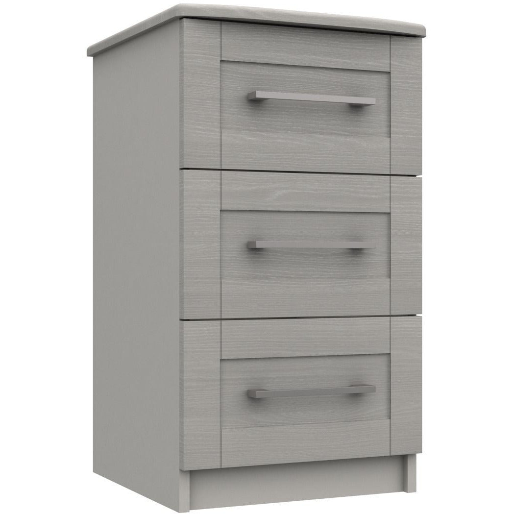 Andante 3 Drawer Bedside