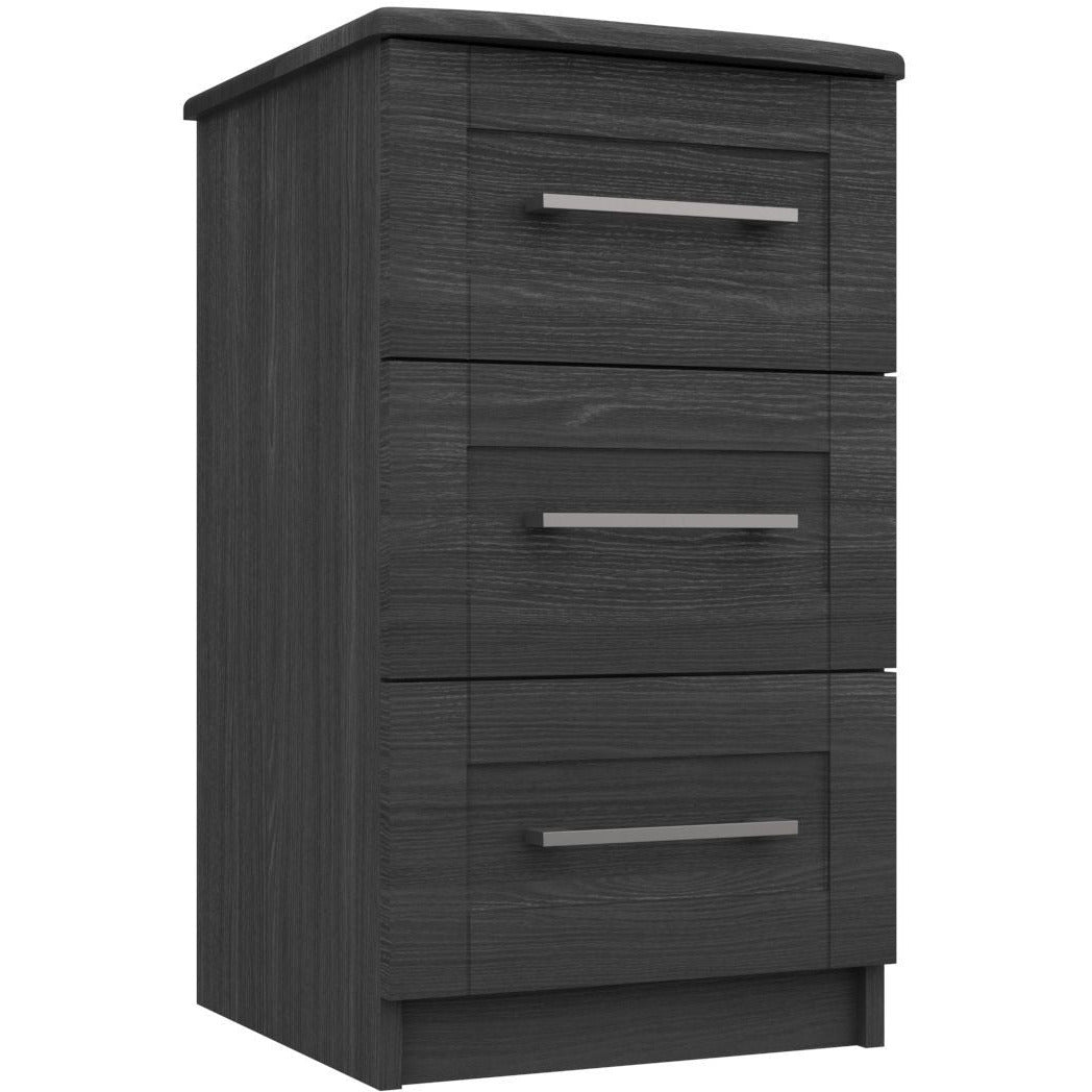 Andante 3 Drawer Bedside