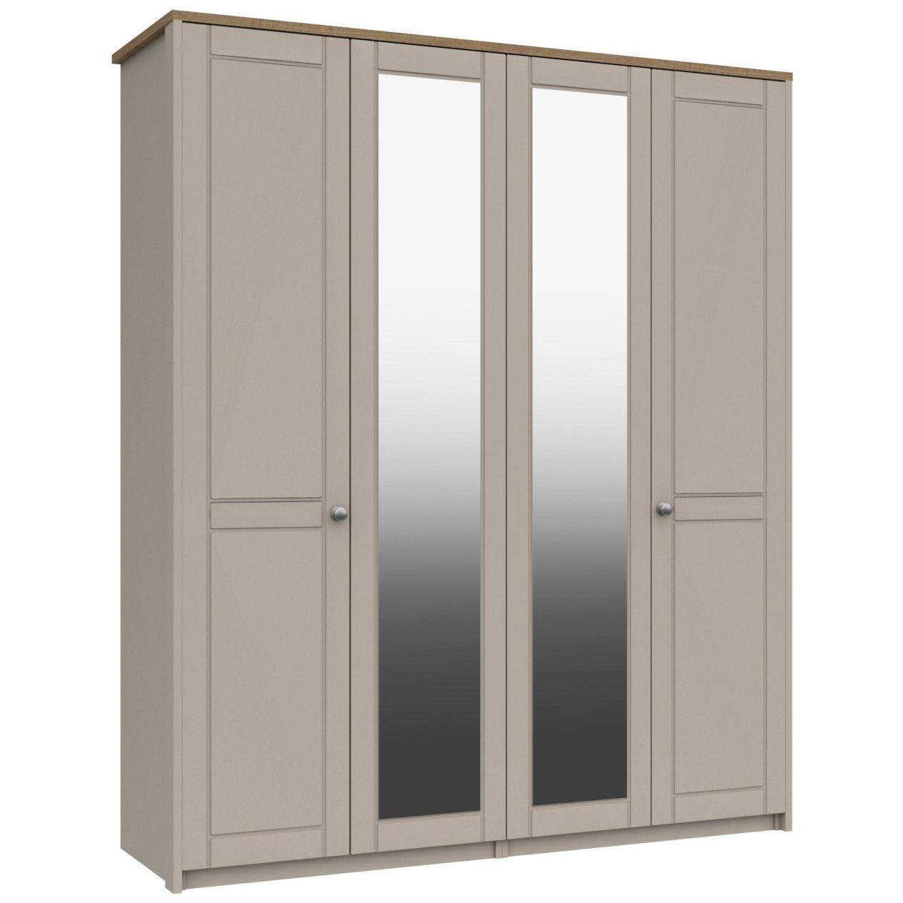 Skye 4 Door Wardrobe With 2 Mirrors