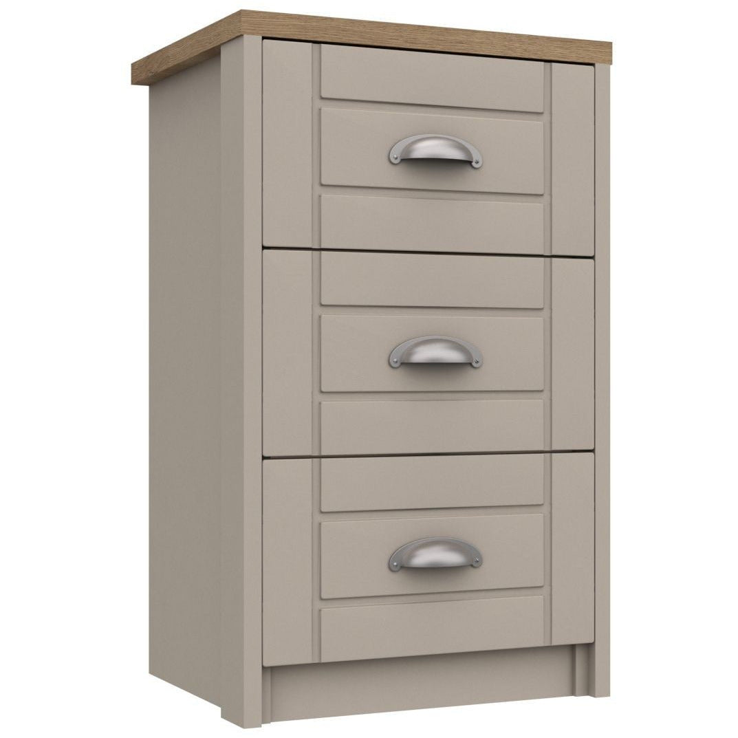 Skye 3 Drawer Bedside