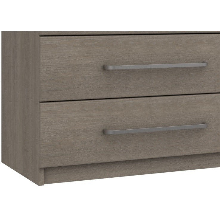 Minnesota 5 Drawer Chest Beige Grey Oak