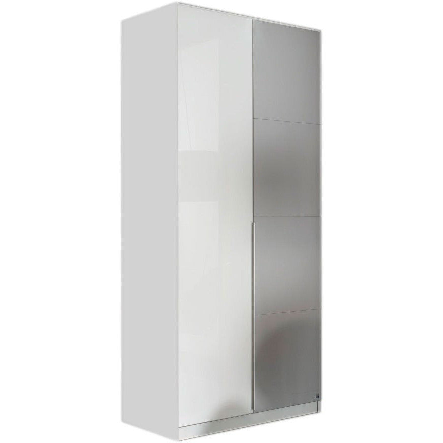 Rauch Bellezza Wardrobe White Gloss with Silk Grey