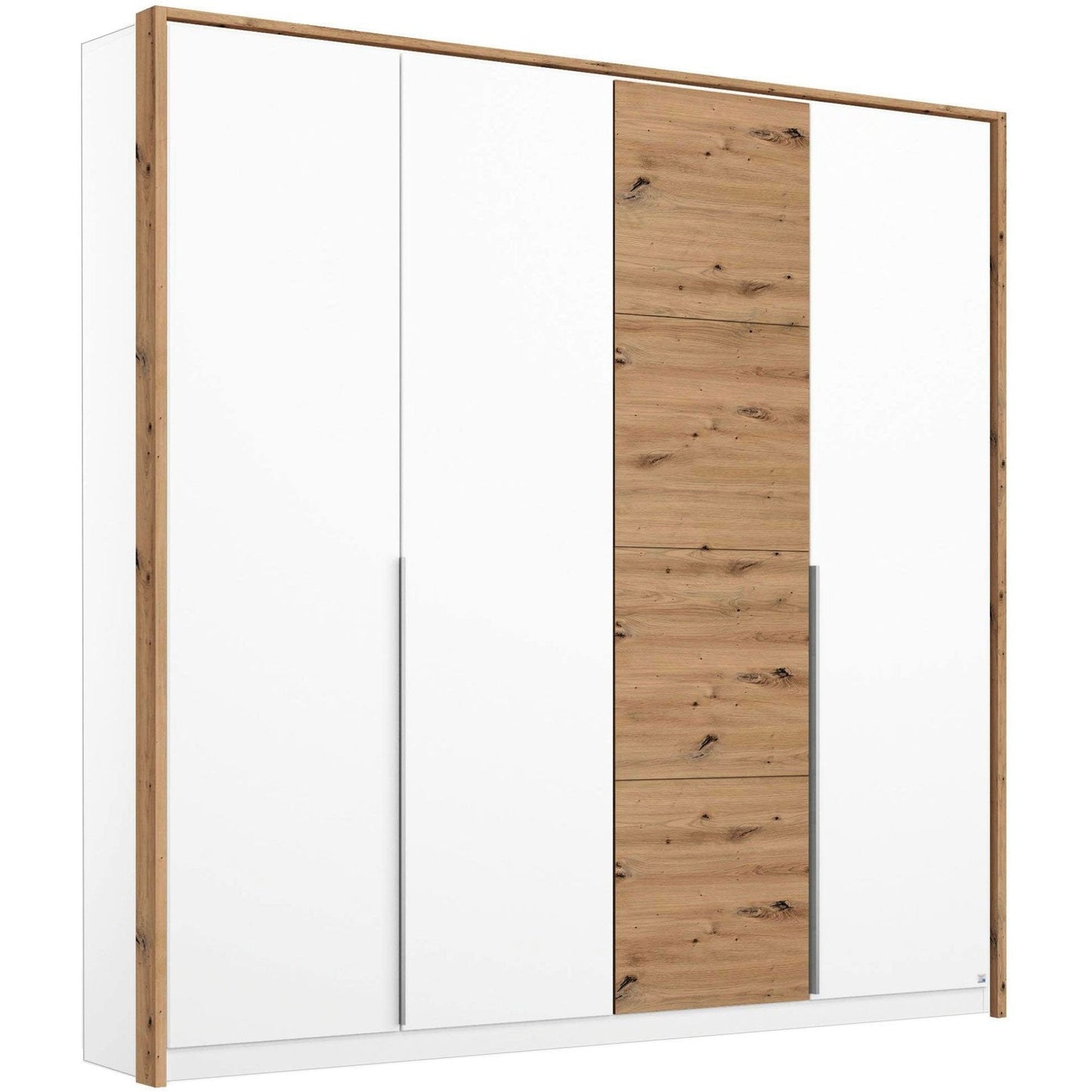 Rauch Bellezza Wardrobe White Gloss and Artisan Oak
