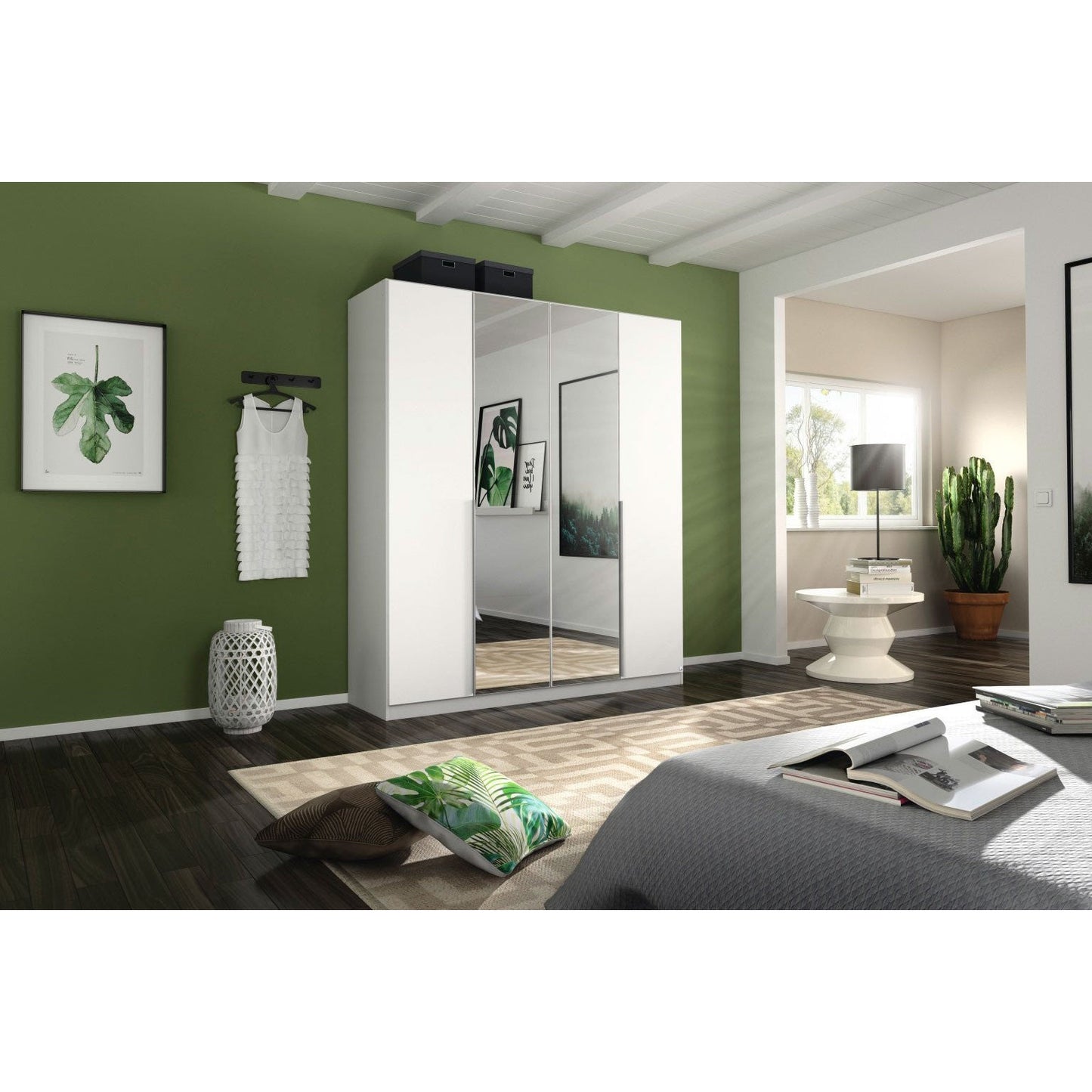Rauch Alabama Free Standing Wardrobe with Mirrors