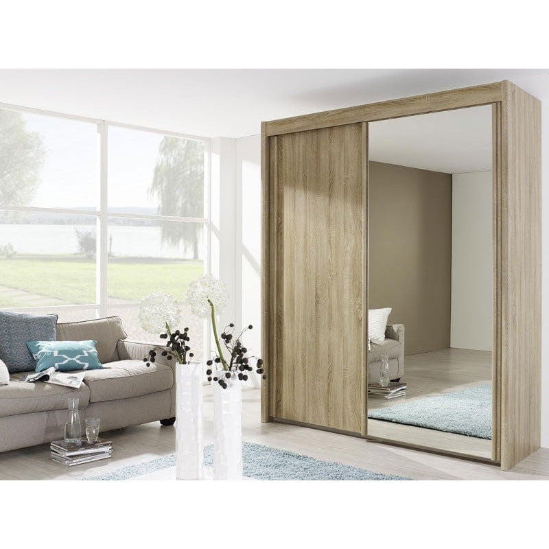 Lima Imperial 2 Sliding Door Wardrobe 181cm With 1 Mirror Door Product Code: LIMA2SDWR181MD